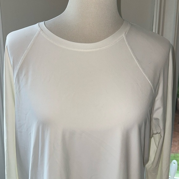 Lululemon White SPF50 Swim Top, Medium, Like New - Picture 3 of 7